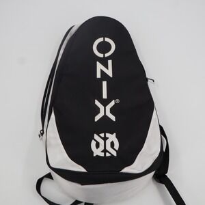 Onix Pickleball Backpack Black White Padded Straps Athletic Court Bag